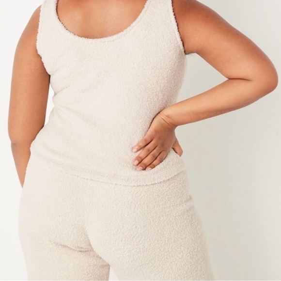 Victoria's Secret PINK Marshmallow Knit Sleep Set Pants  & Tank Top Pajama - Picture 2 of 16